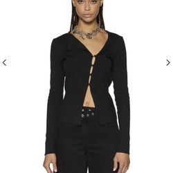  ksubi Brand New Stretchy Knit Cardigan L Size Black 🖤