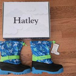 Hatley New Boys Snow Boots Size Youth 2