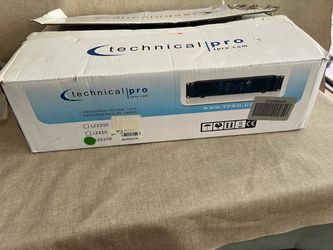 Technical Pro LZ6200 2U Professional 2-Channel Power Amplifier