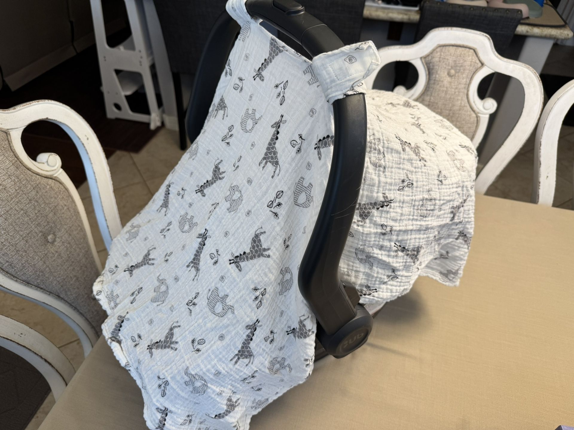Muslin Car seat Cover For Baby
