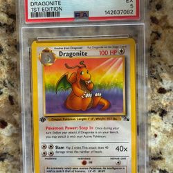 Pokemon - Dragonite 1st Edition #19 PSA