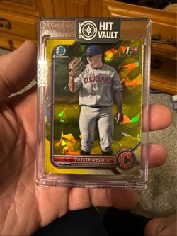 Parker Messick Bowman Chrome 1st Bowman Gold Cracked Ice /99