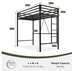 Twin Loft Bed Frame
