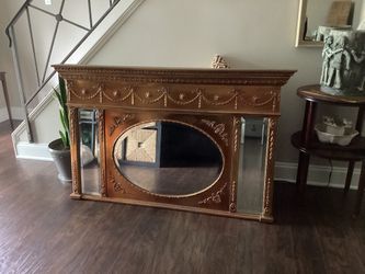 Vintage Antique Reproduction Gilt Mirror For Mantle, Wall Or Tabletop