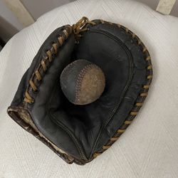 Old Antique Baseball Rawlings Glove