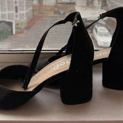 Black Closed Toe Wedges 