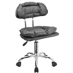 Rolling Stool With Backrest