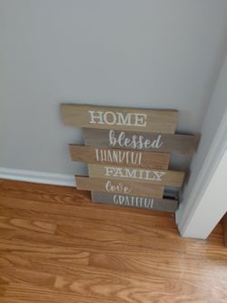Wooden Sign For Inside Home