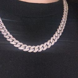 Jaxxon iced out cubin bracelet and chain