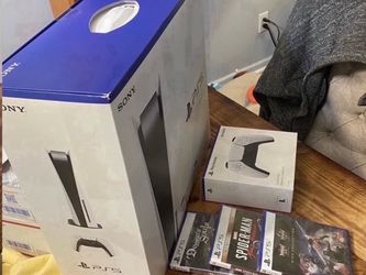 PS5 Console Disc Version 3 Games + 1 Controller Bundle