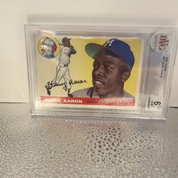 1955 Topps Hank Aaron, Baseball Cards, Hall Of Fame