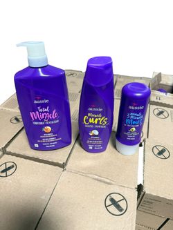 Aussie Shampoo Conditioner Deep Conditioner Miracle Moist Curls *LOT OF 490 Pieces * BRAND NEW