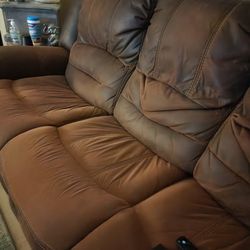 3 couches, 2 in tables, one middle table living room set