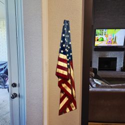 Custom Wooden Draped American Flag!!