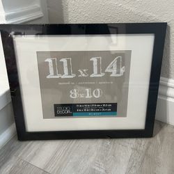 8 Pack of 11x14/8x10 Black Picture Frames