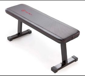 New Marcy Black Utility Flat Bench With 300 lb. Weight Capacity