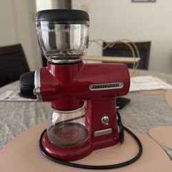 KitchenAid Burr Coffee Grinder, Empire Red