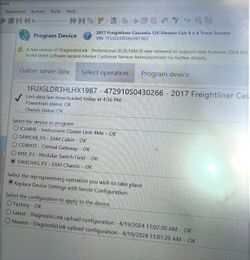 2005 to 2026 Freightliner cascadia onsite computer software update upgrade programing.