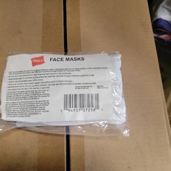 Hanes Face Masks. White, Non Surgical, Washable Masks For Covid Protection.  4 Masks Per Pack. $10  Per Pack Or $1000 By The Case. Will Barder