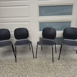 4 Matching IKEA  Table Chairs Black