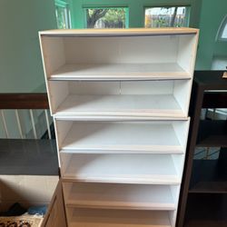3-Piece Modular White Shelf Set – (Must Go by Friday)