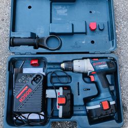 Bosch Brute Tough Cordless Compact Drill Gun with 2 Batteries