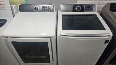 Great working super capacity Samsung washer and dryer set