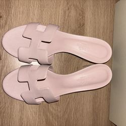 Hermes Oran Heel Sandals 