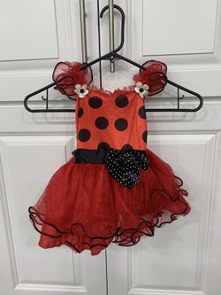 Toddler Girl Lady Bug Tutu Costume Size 2T