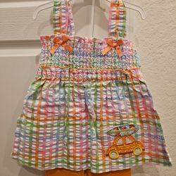 Gift With Purchase! Bonnie Jean Girl's 2-Piece Dress Capri Set  Sizes 3T 4T And 5T 