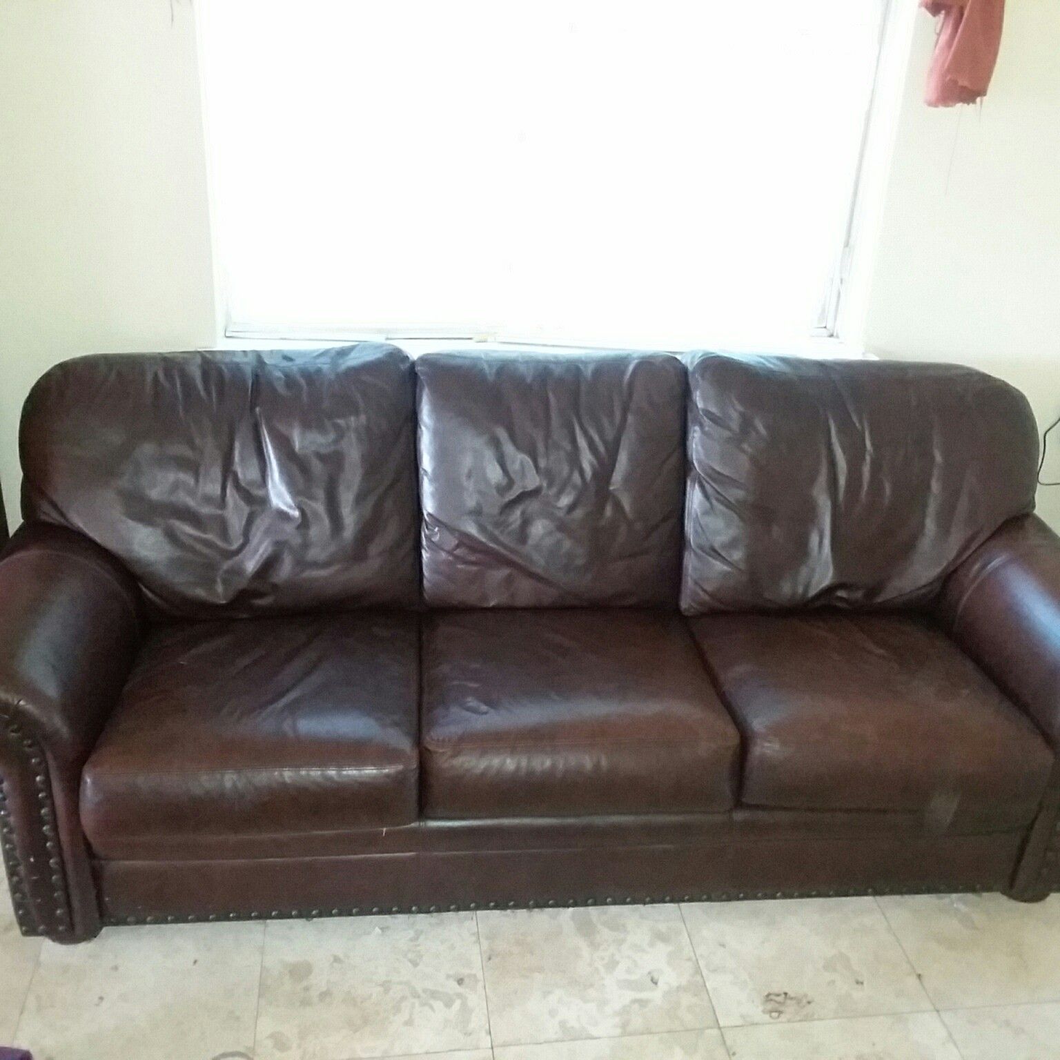 Leather couch