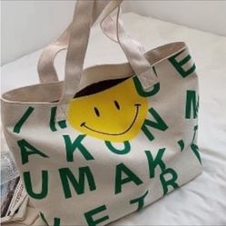 Canvas Zipper Tote Bag Brand New