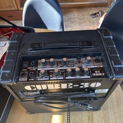 Lace Huntington Electric Guitar With Roland Cube amp
