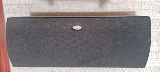 Black Klipsch middle channel speaker