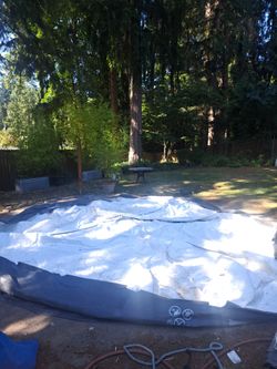 Intex 20' x 4' pool liner and frame