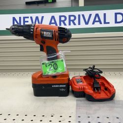 Drill- Black & Decker.