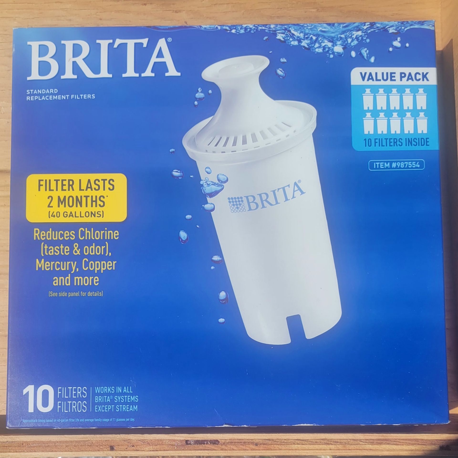 Brita water replacement filters 10 pack