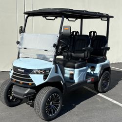 2026 Voyager Commander 72-Volt Lithium Street Legal LSV Golf Cart Tiffany Blue