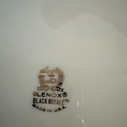 Lenox  Black Royale China Perfect Condition 