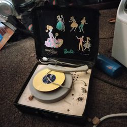 Vintage Barbie Record Player 