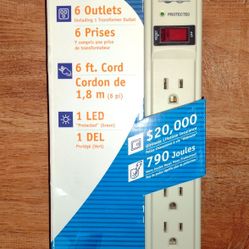 Tripp-Lite Surge Protector Outlet Power Strip TLP608