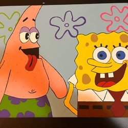 SpongeBob And Patrick Painting 