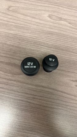OEM 12V Car Power Outlet Cigarette Lighter Socket Plugs (2 Pack)