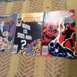 Lot Of 3 80s Marvel Comics Spiderman 