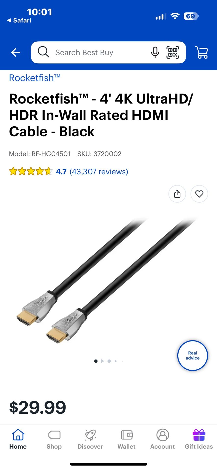 Hdmi Cable 4k 4ft