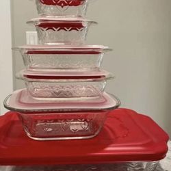 Juegos De Resipiente Rojos Princess House 