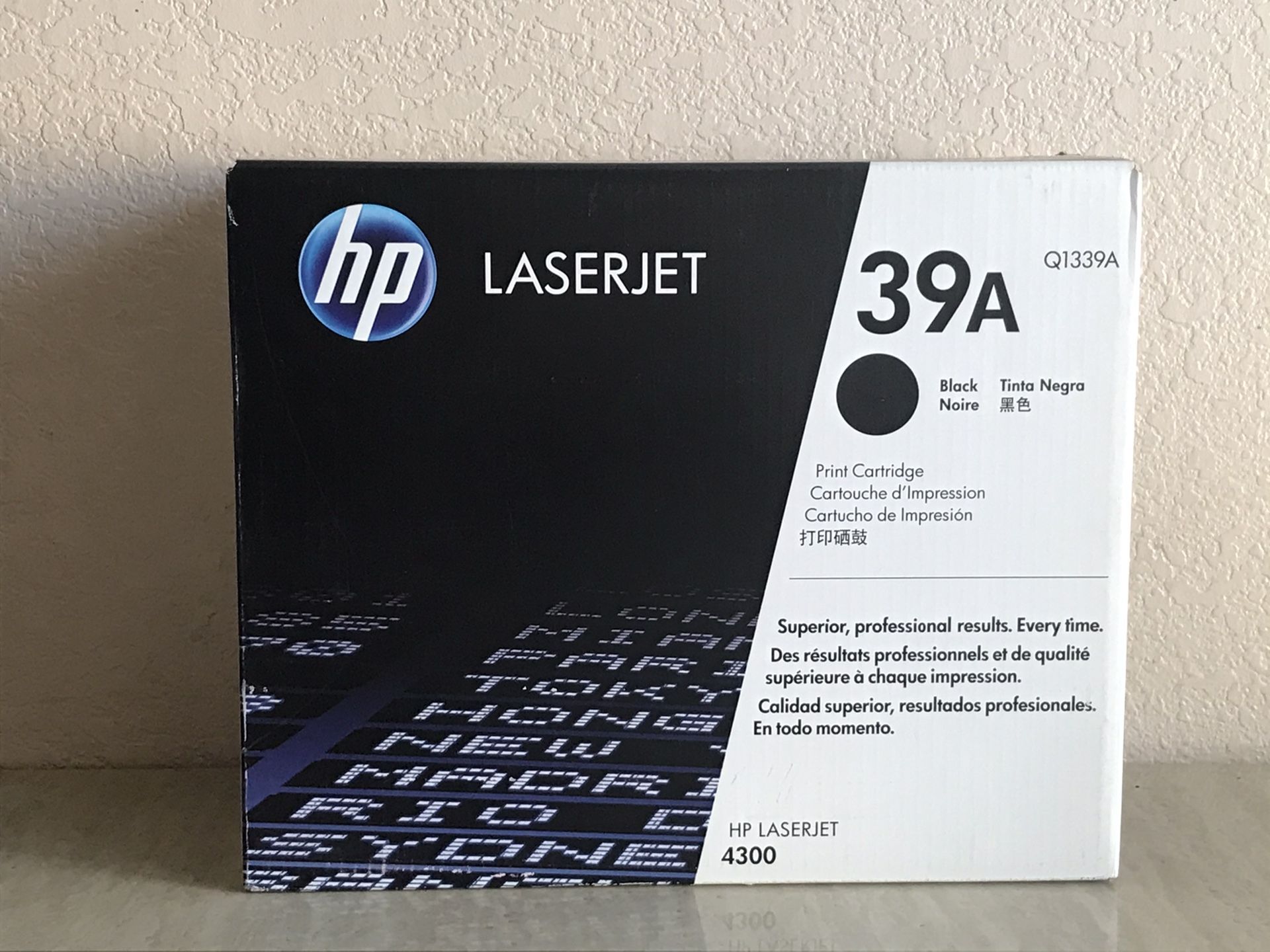Original HP Sealed Black LaserJet Q1339A for 4300