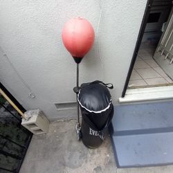 Marcy Exercise Bench, Weider Power Towor Everlast Punching Bag