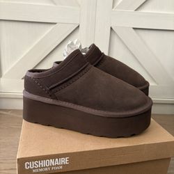 Cushionaire Platform Boots/Slippers