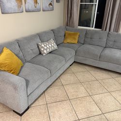 Beautiful Grey sectional couch from COSTCO